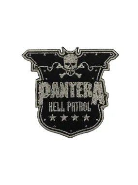 Brand New Woven Patch Pantera Standard Patch: Hell Patrol Glitter Official