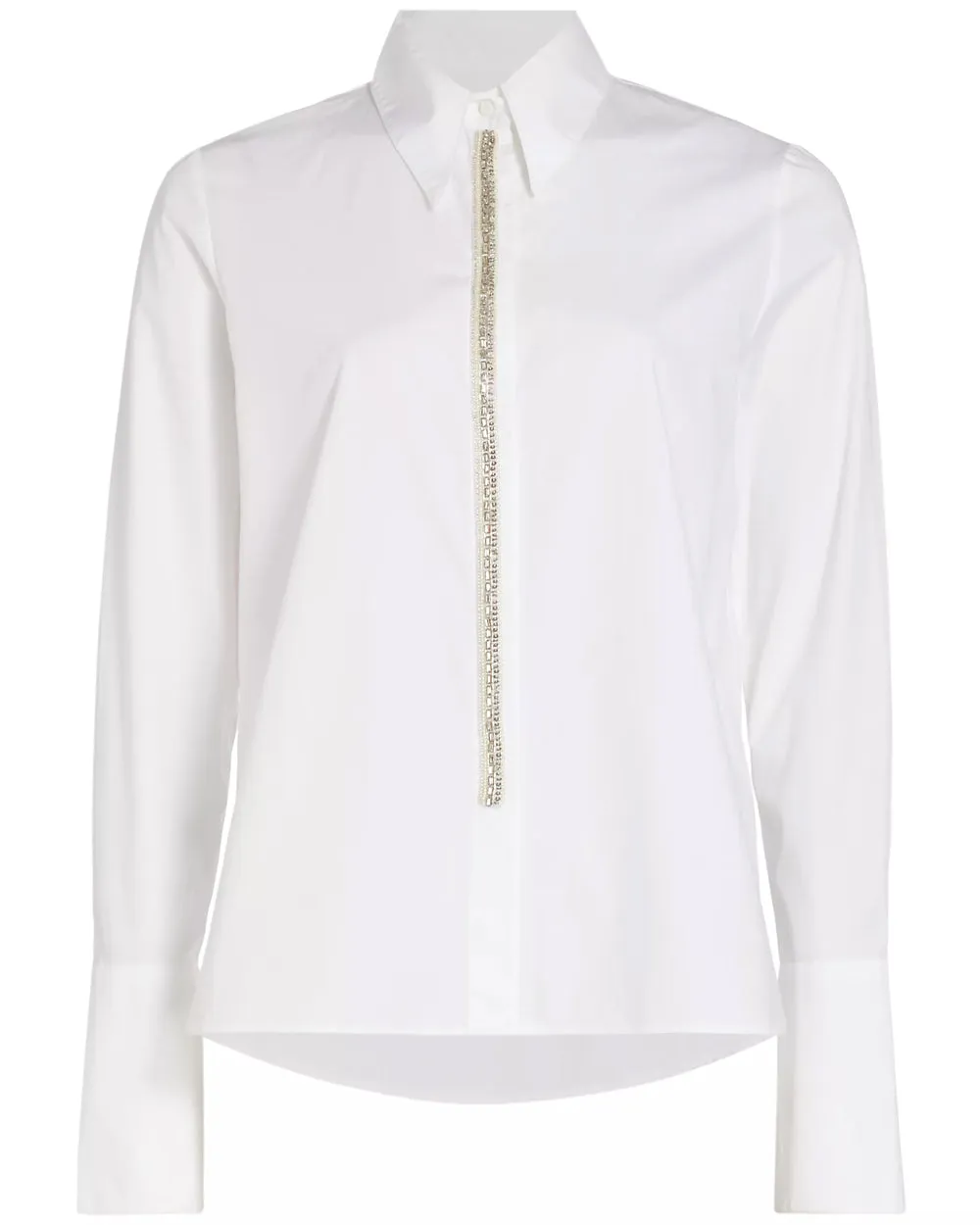 White Love Embellished Shirt