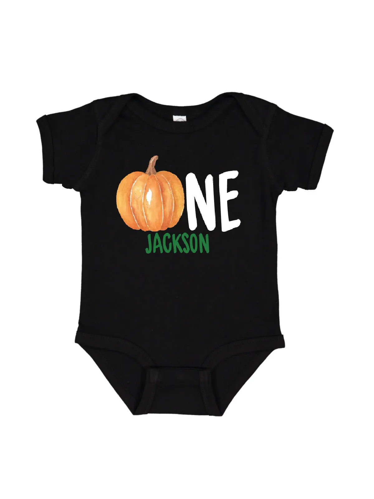 ONE Pumpkin Bodysuits- White, Heather Gray, Black