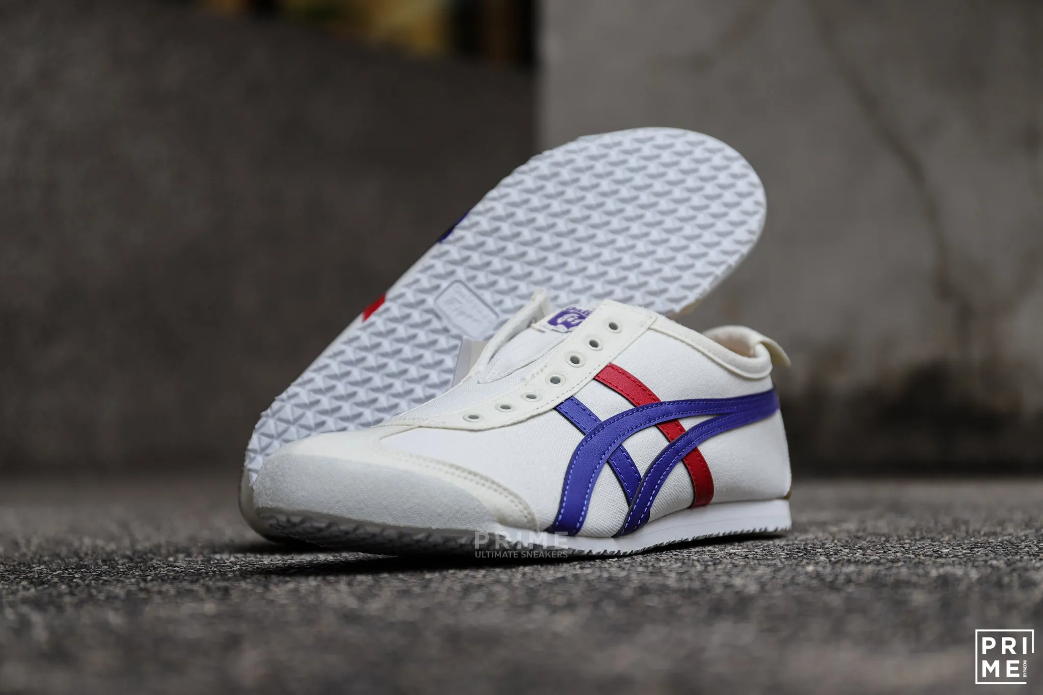 Onitsuka Tiger Mexico66 Slip-On Sneakers Cream/Tuna Blue