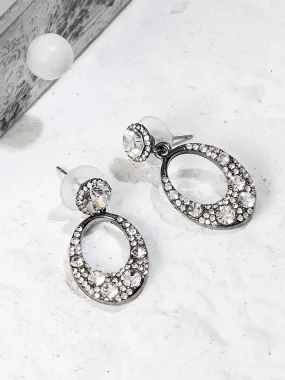 Oval Drop Earrings