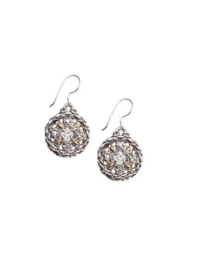 Lattice Collection Palermo Edition Quatrefoil Round Fish Hook Earrings John Medeiros