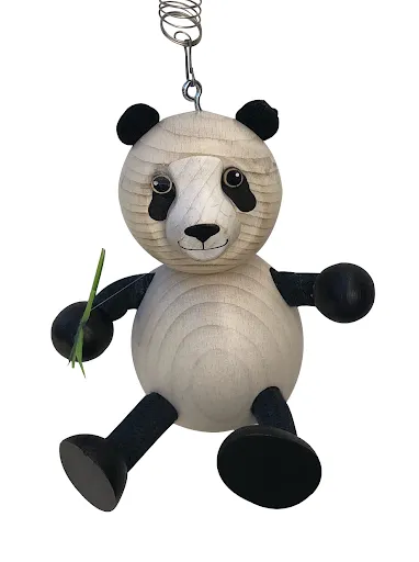 Wooden Panda Bear Jumpie