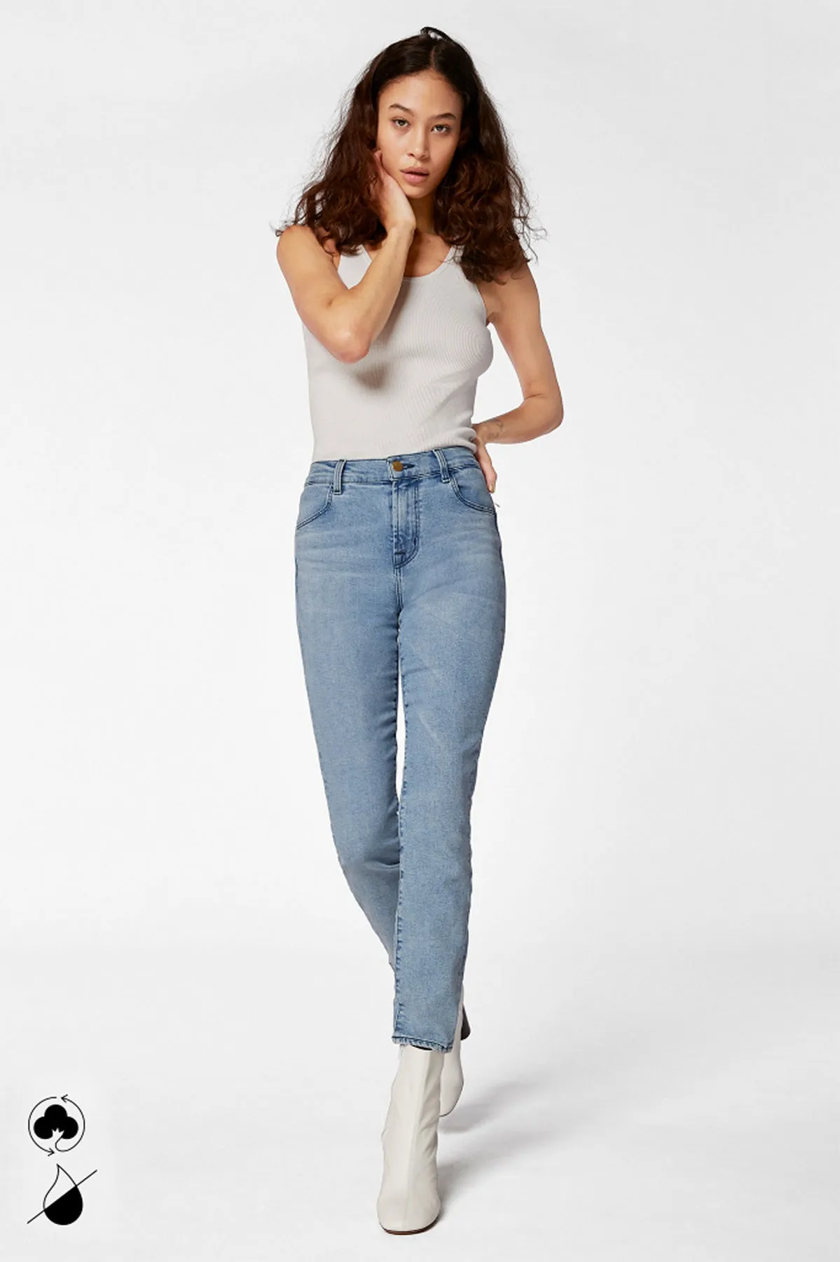 Panhandle Slim jeans femminili con vita alta a coste.