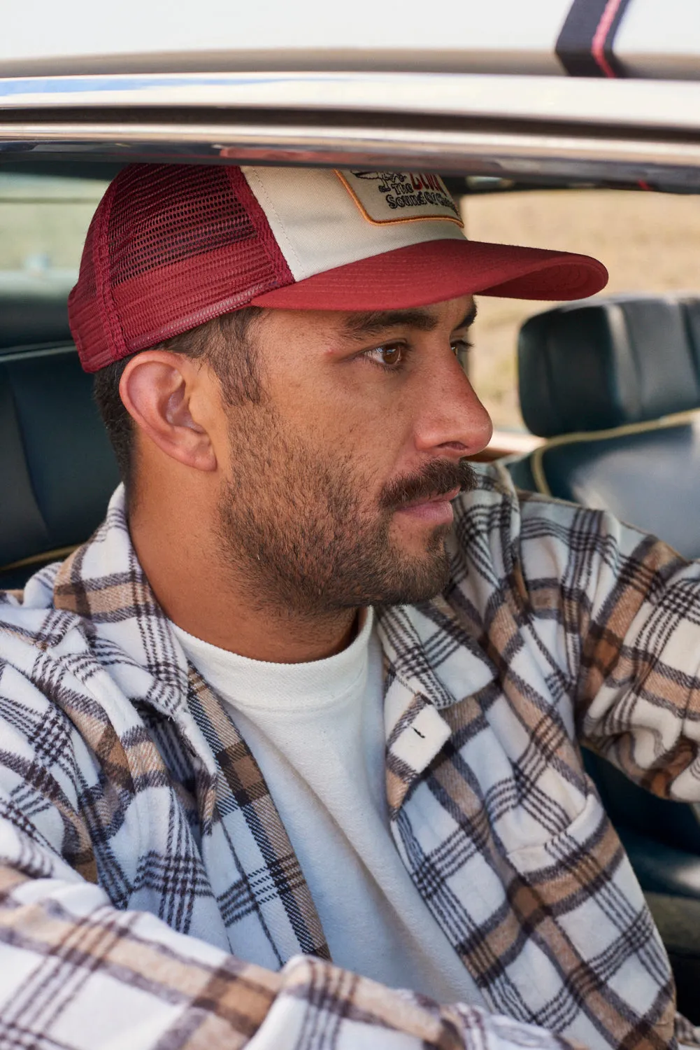 Red Pathway Trucker Cap