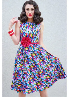 Pencils Midi 50's Swing Dress in Multi