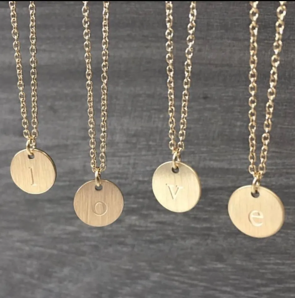 jj+rr Monogram Stainless Steel Necklaces