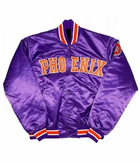 Phoenix Suns NBA Purple Bomber Jacket