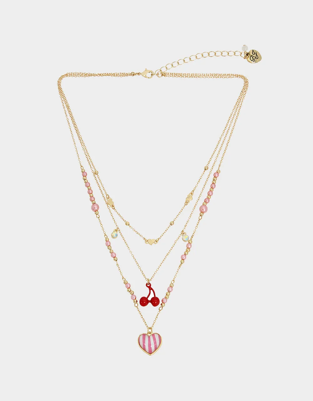 Pink Cherry Illusion Necklace from Betseys Pool Party