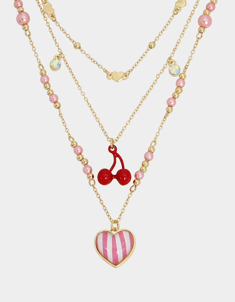 Pink Cherry Illusion Necklace from Betseys Pool Party