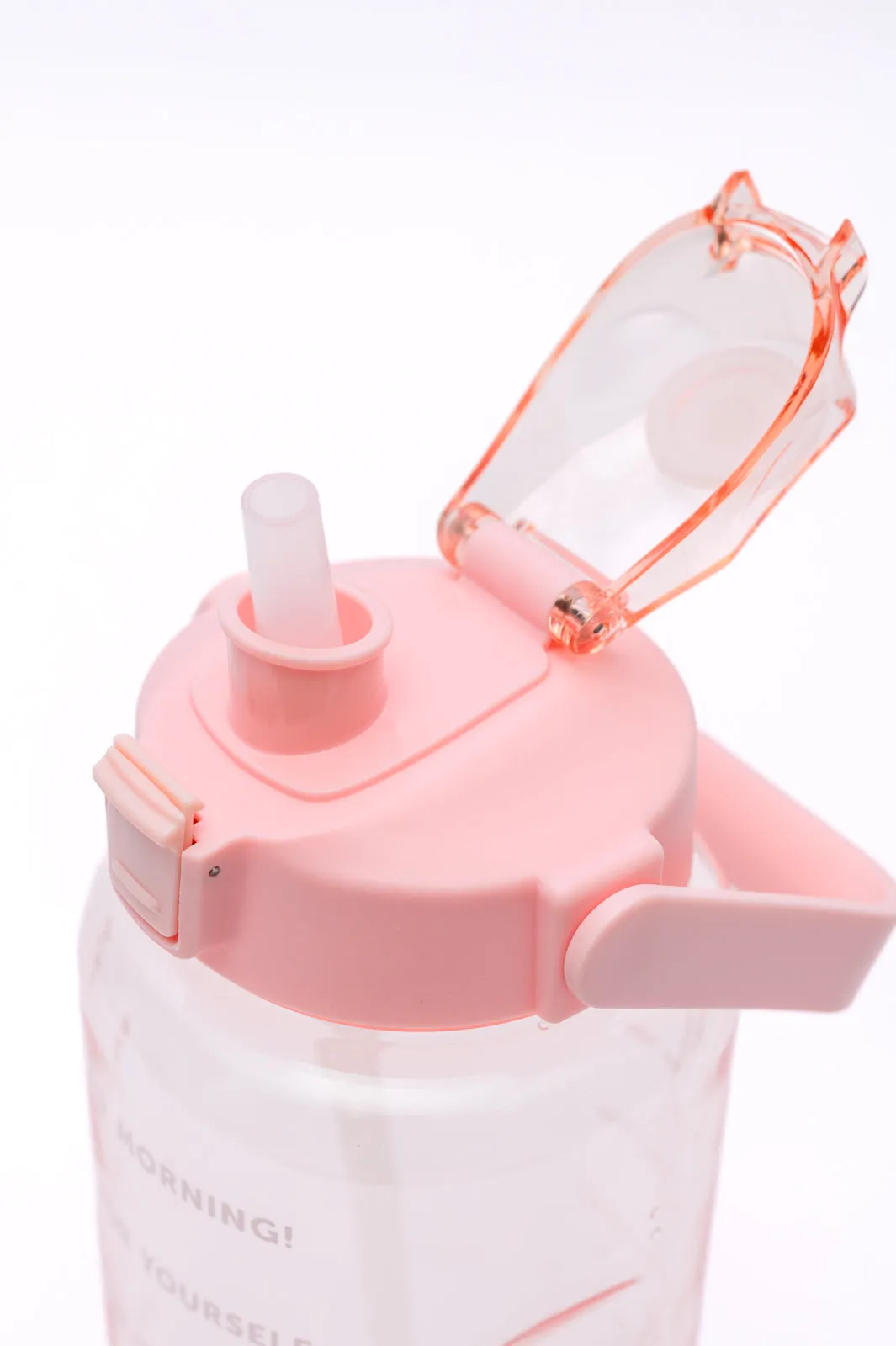 Pink Elevated Water Tracker Bottle