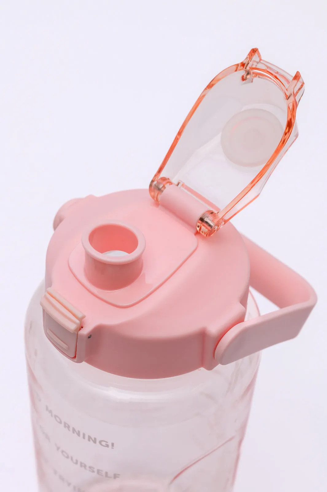 Pink Elevated Water Tracker Bottle