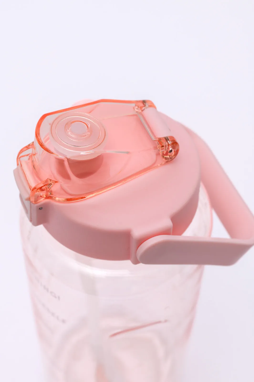 Pink Elevated Water Tracker Bottle