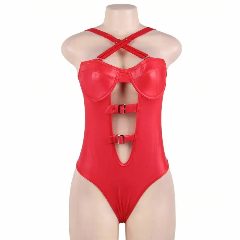 Tatiana Red Bodysuit