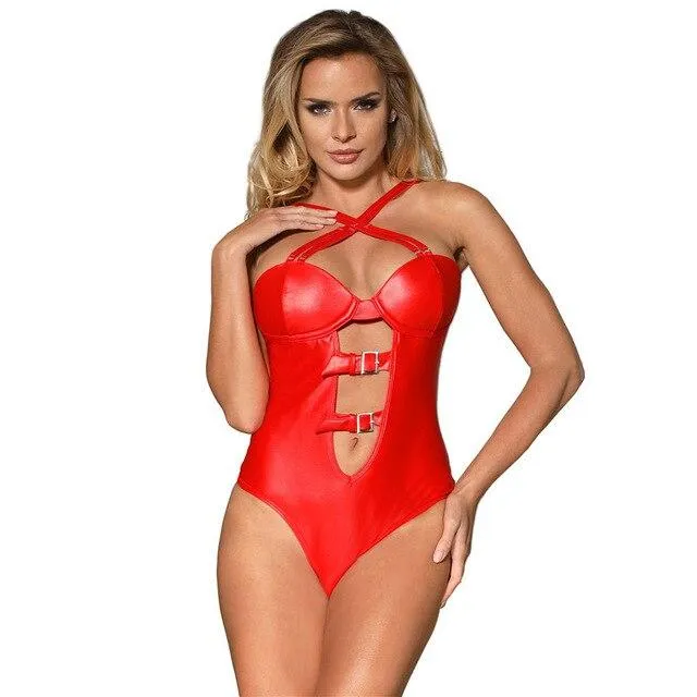 Tatiana Red Bodysuit