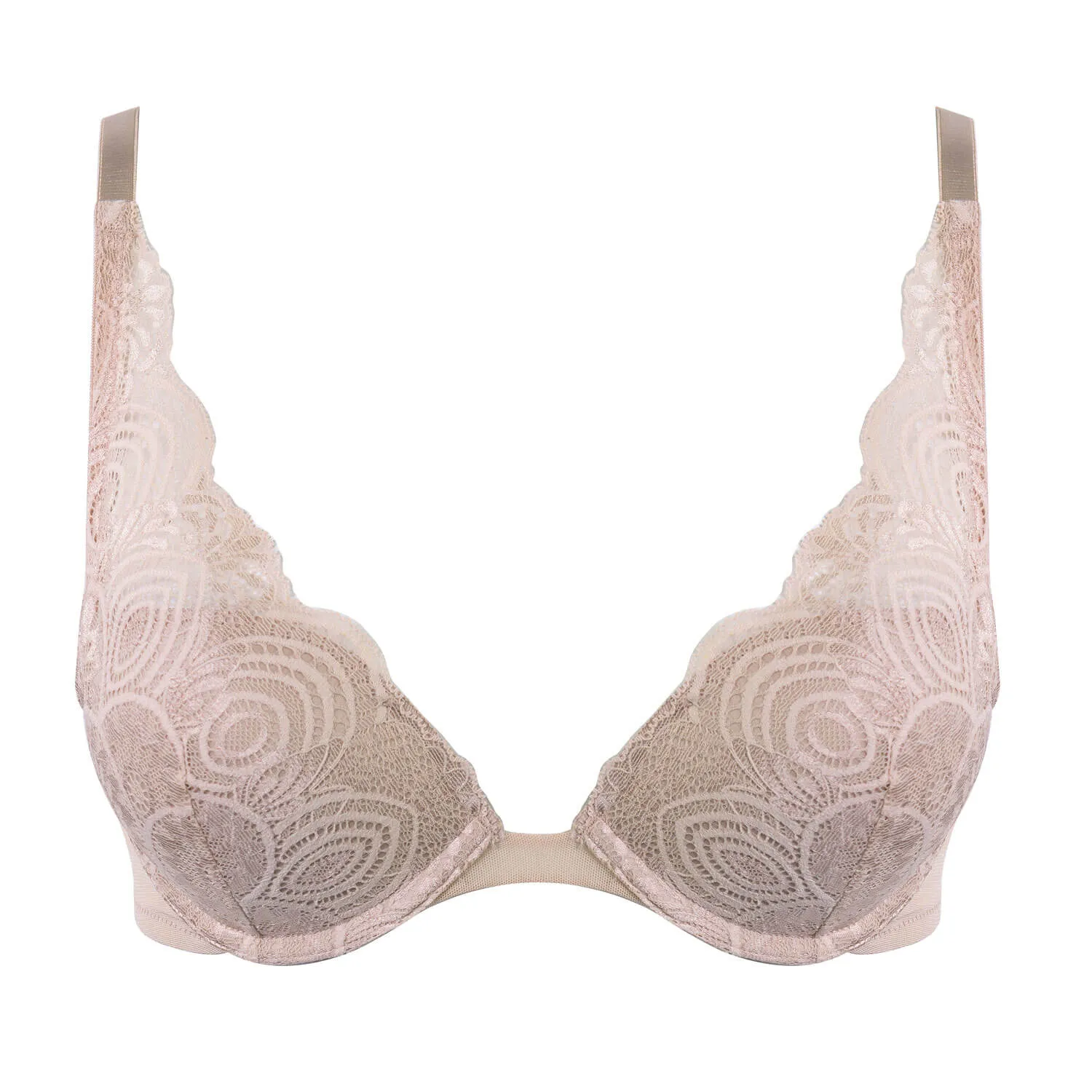 Creamy Pearl Padded Triangle Bra