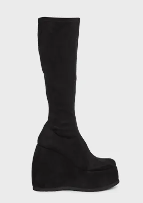 Roxy Wedge Knee High Boots