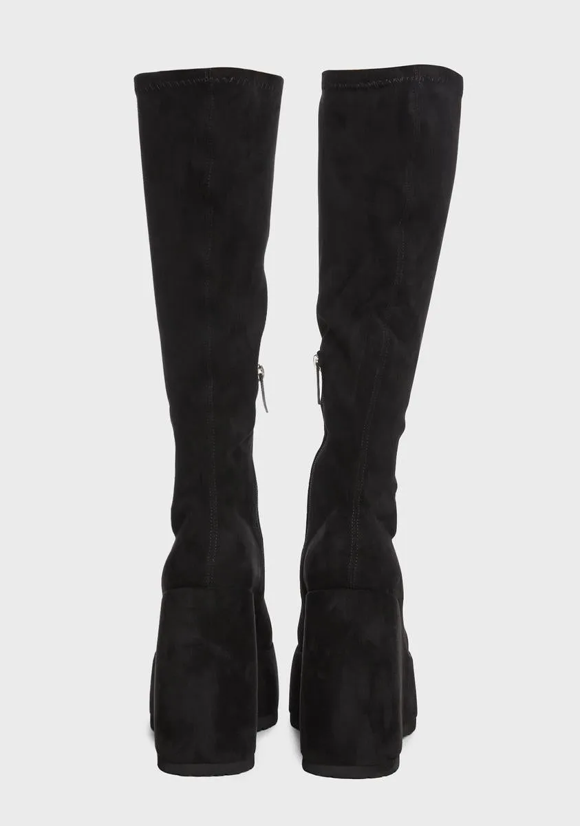 Roxy Wedge Knee High Boots