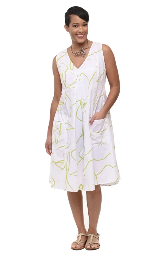 Sage Ribbon Tulip Poppie Dress