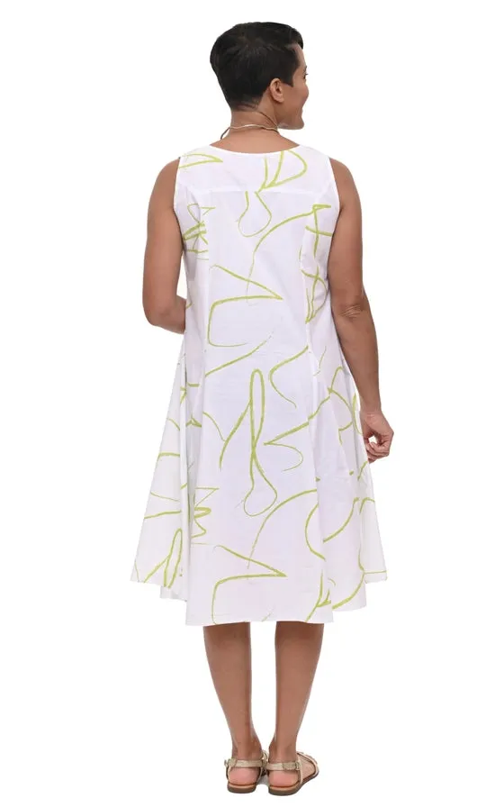 Sage Ribbon Tulip Poppie Dress