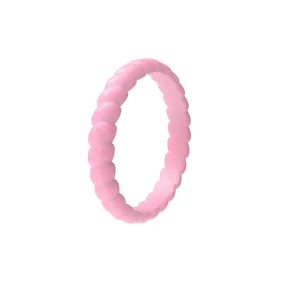 Women's Silicone Ring with Braided Design