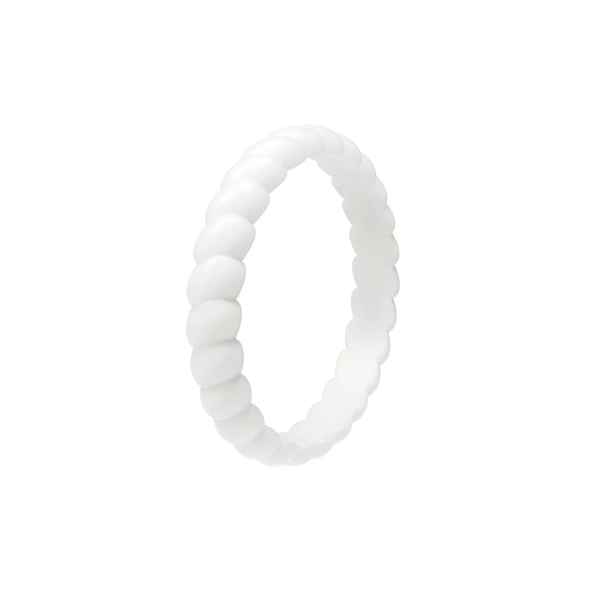 Women's Silicone Ring with Braided Design