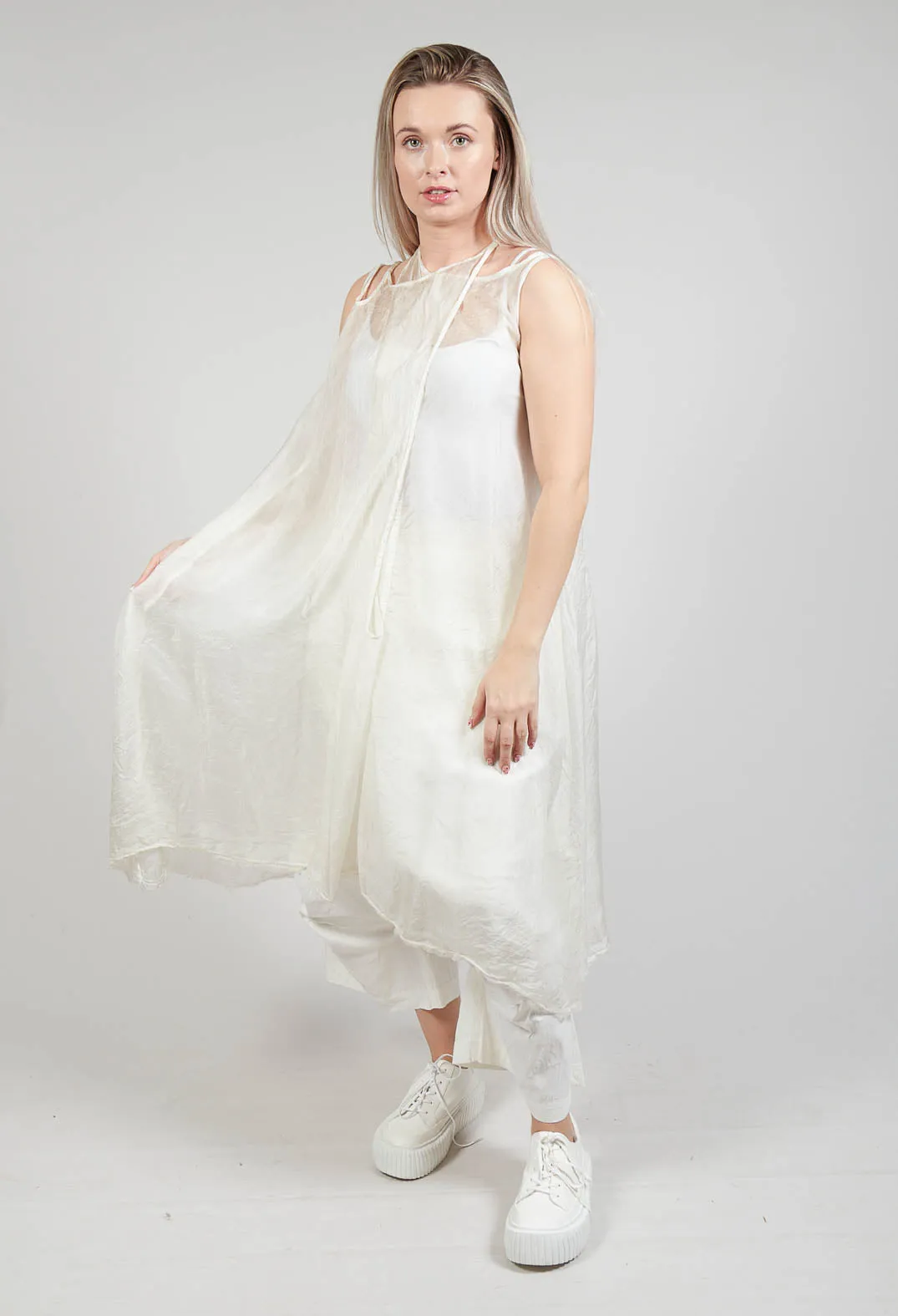 Straw Cloud Silk Overdress