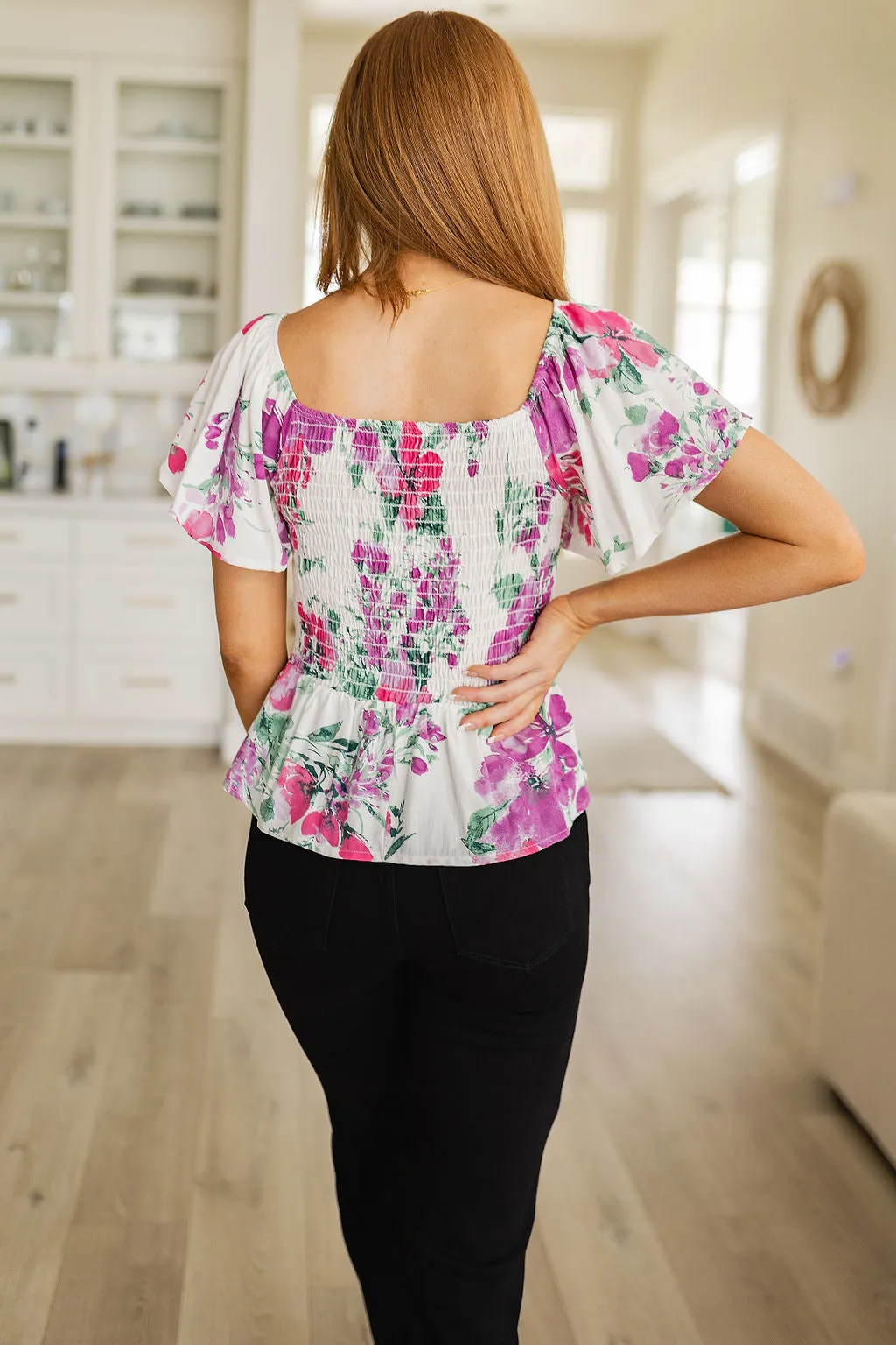 Simple Floral Blouse