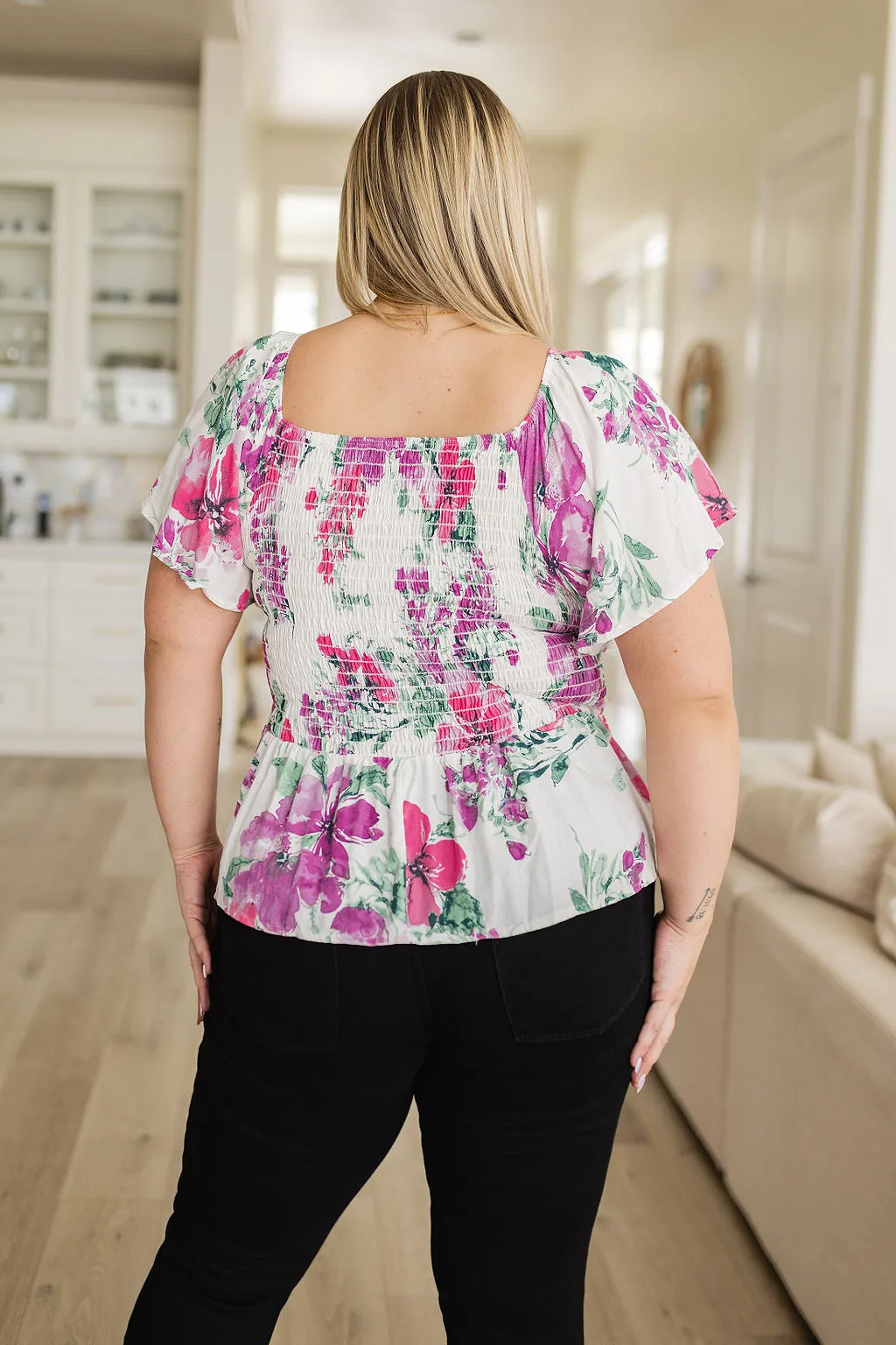 Simple Floral Blouse