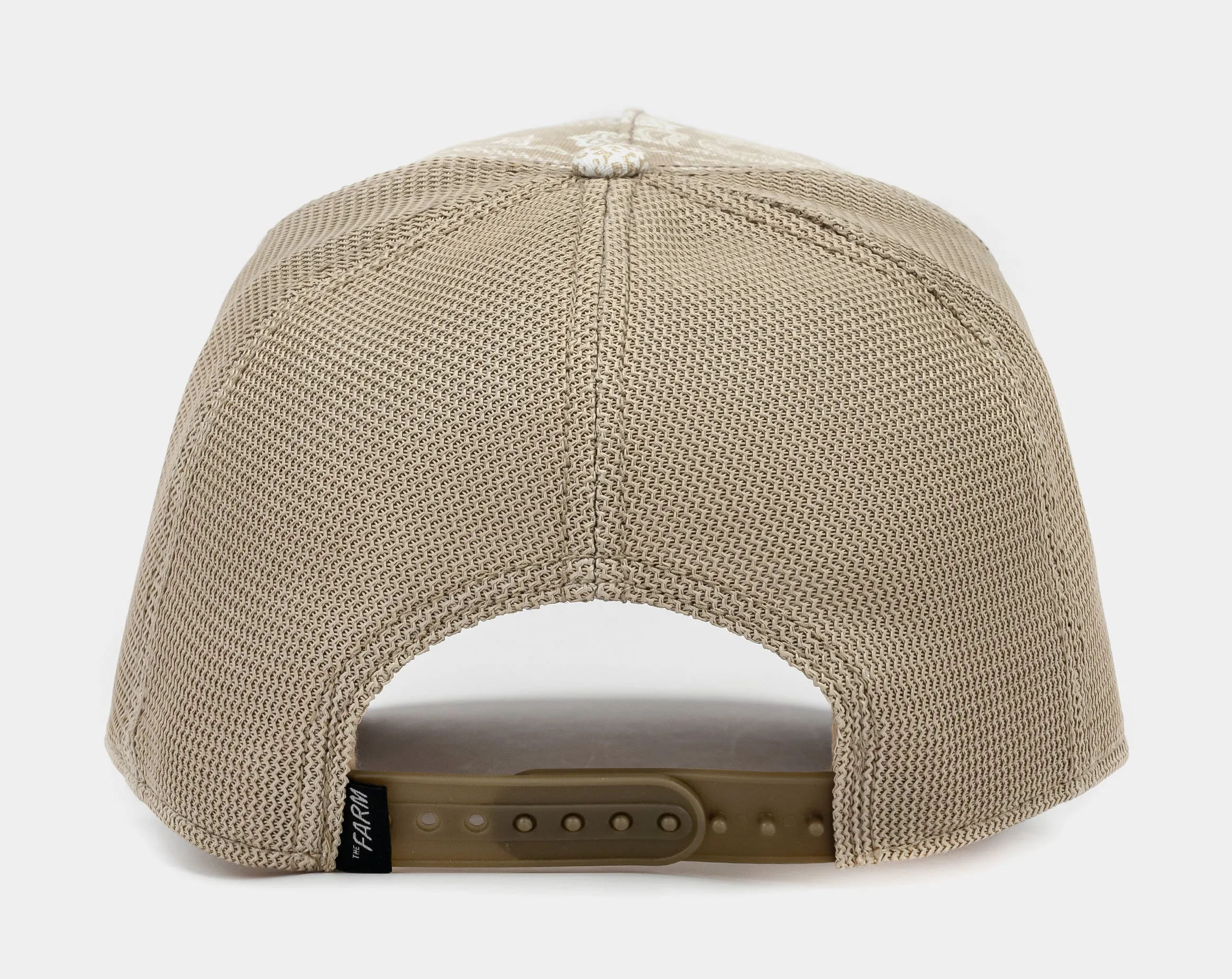 Sing O' The Times Paisley Trucker Mens Hat Beige White