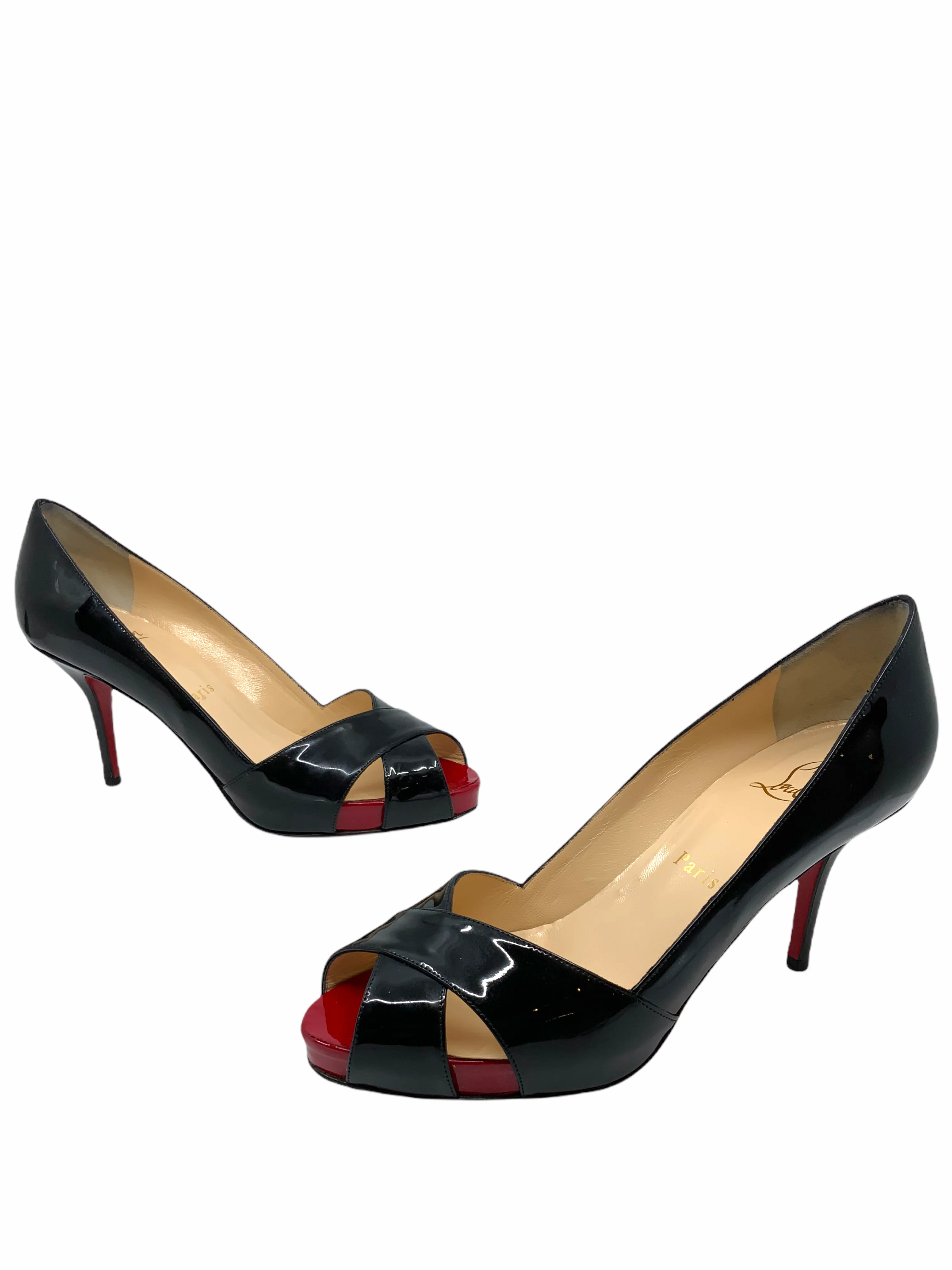 Christian Louboutin Size 7 Patent Shelly 90 Pumps