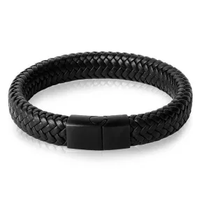 Woven Men's Leather Bracelet