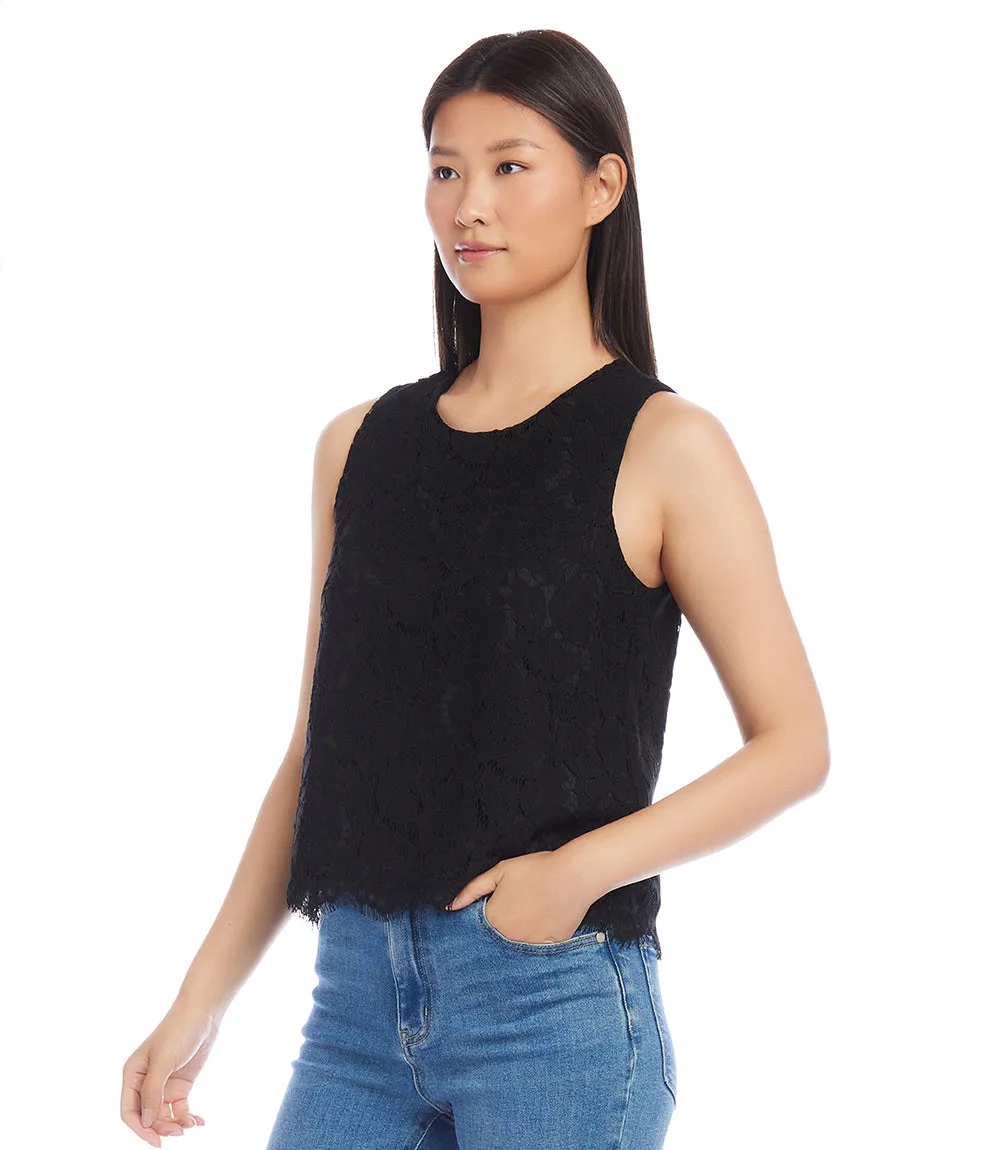 Sleeveless Lace Top