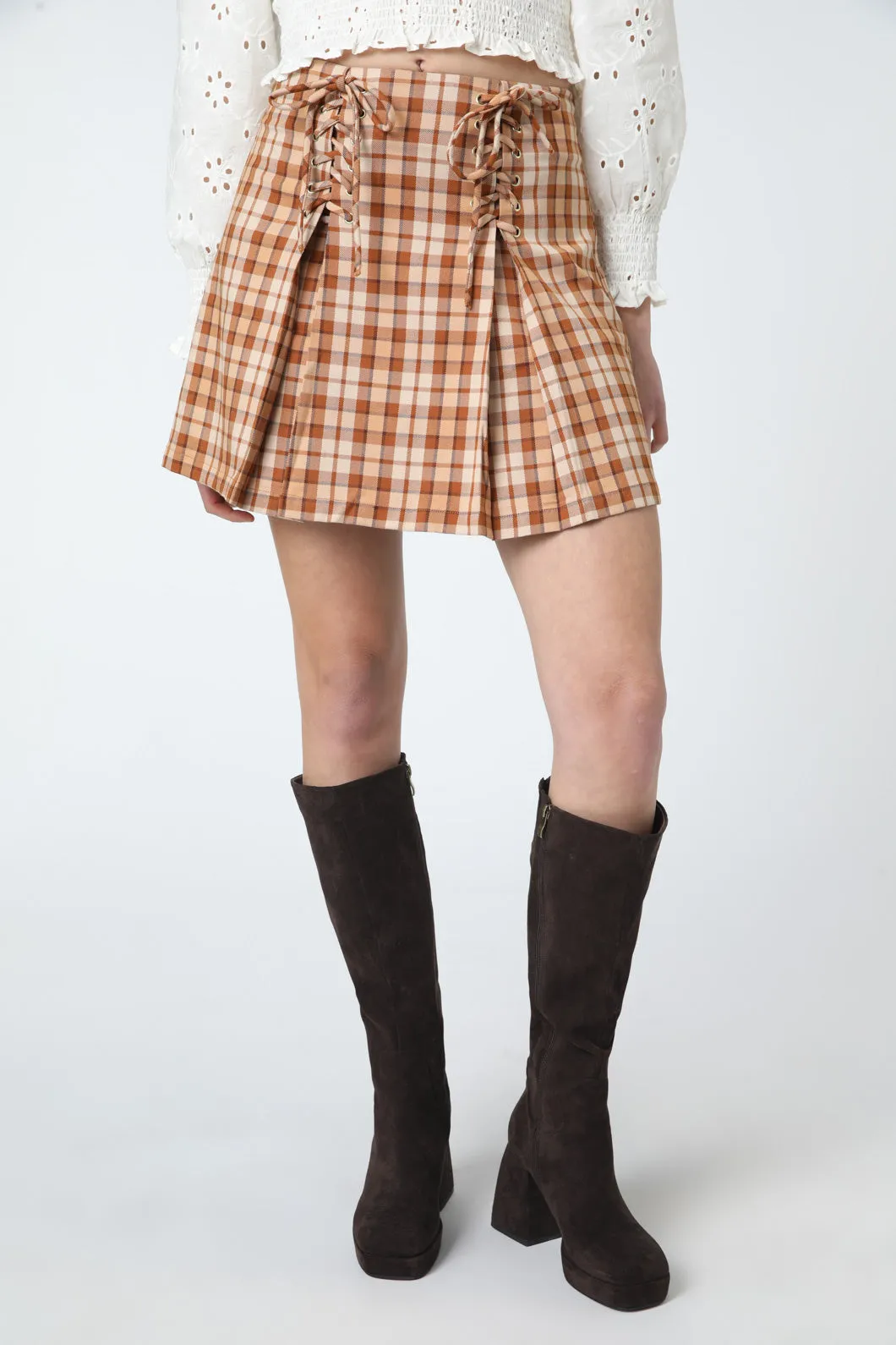 Stacey Check Skirt