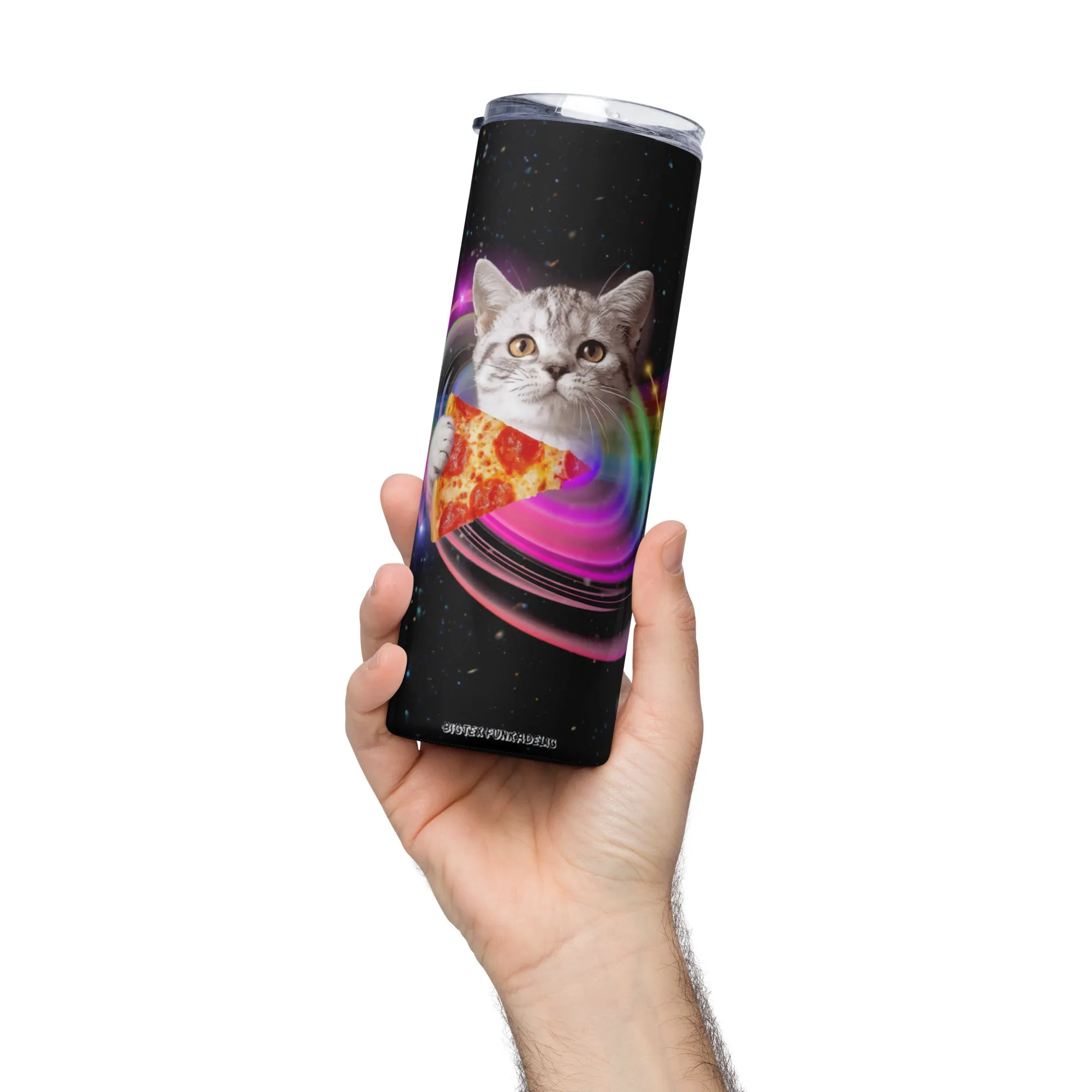 Pizza Cat Stainless Tumbler