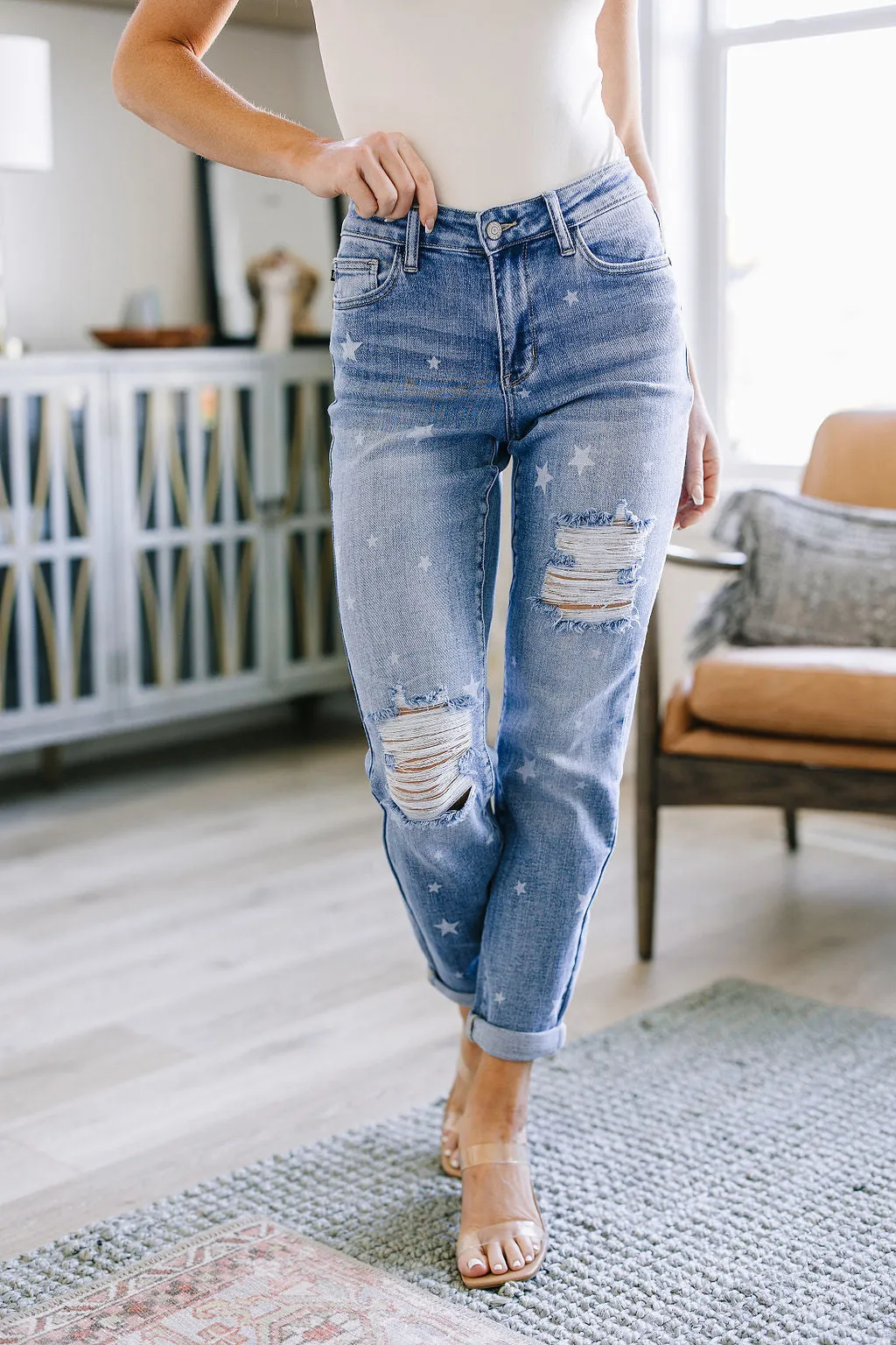 Juliet Star Crossed Boyfriend Jeans