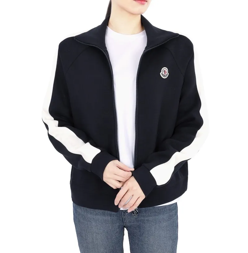 Street Style Plain Cotton Logo Cardigans