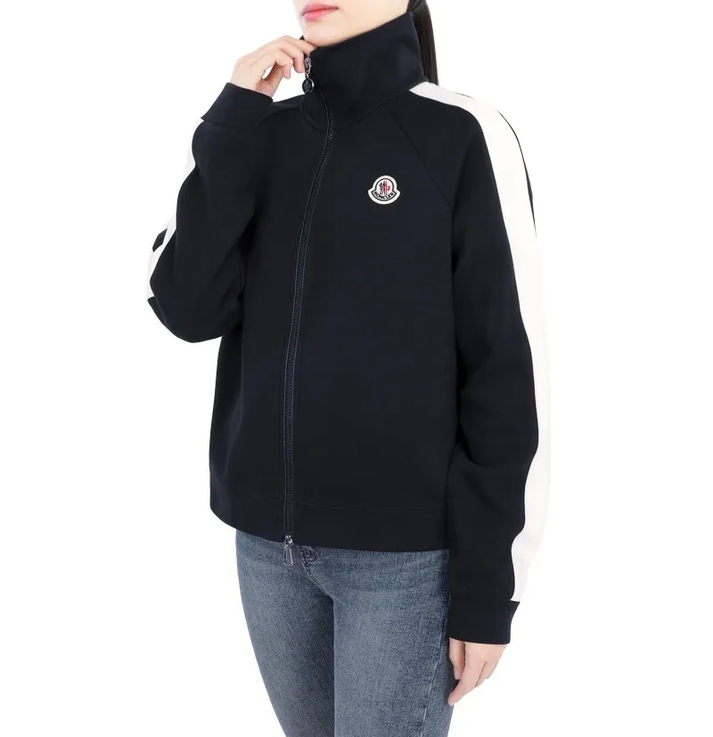 Street Style Plain Cotton Logo Cardigans