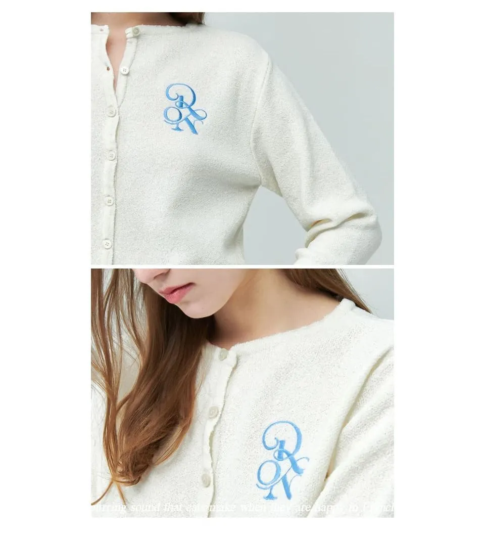 Street Style Long Sleeves Logo Cardigans by RONRON