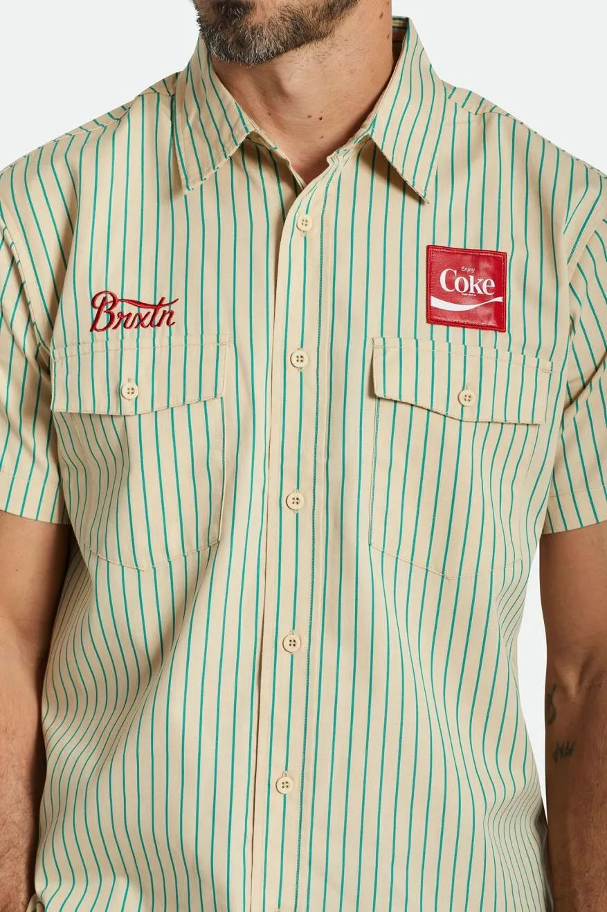 Tan Coca-Cola Delivery Olson S/S Woven