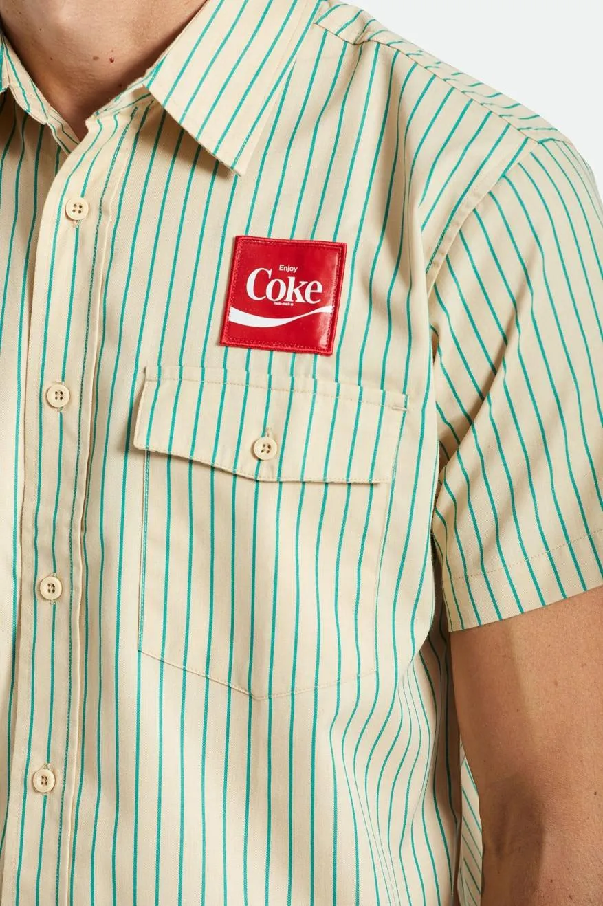 Tan Coca-Cola Delivery Olson S/S Woven