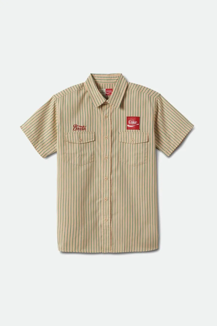 Tan Coca-Cola Delivery Olson S/S Woven