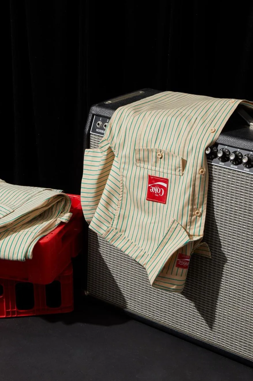 Tan Coca-Cola Delivery Olson S/S Woven