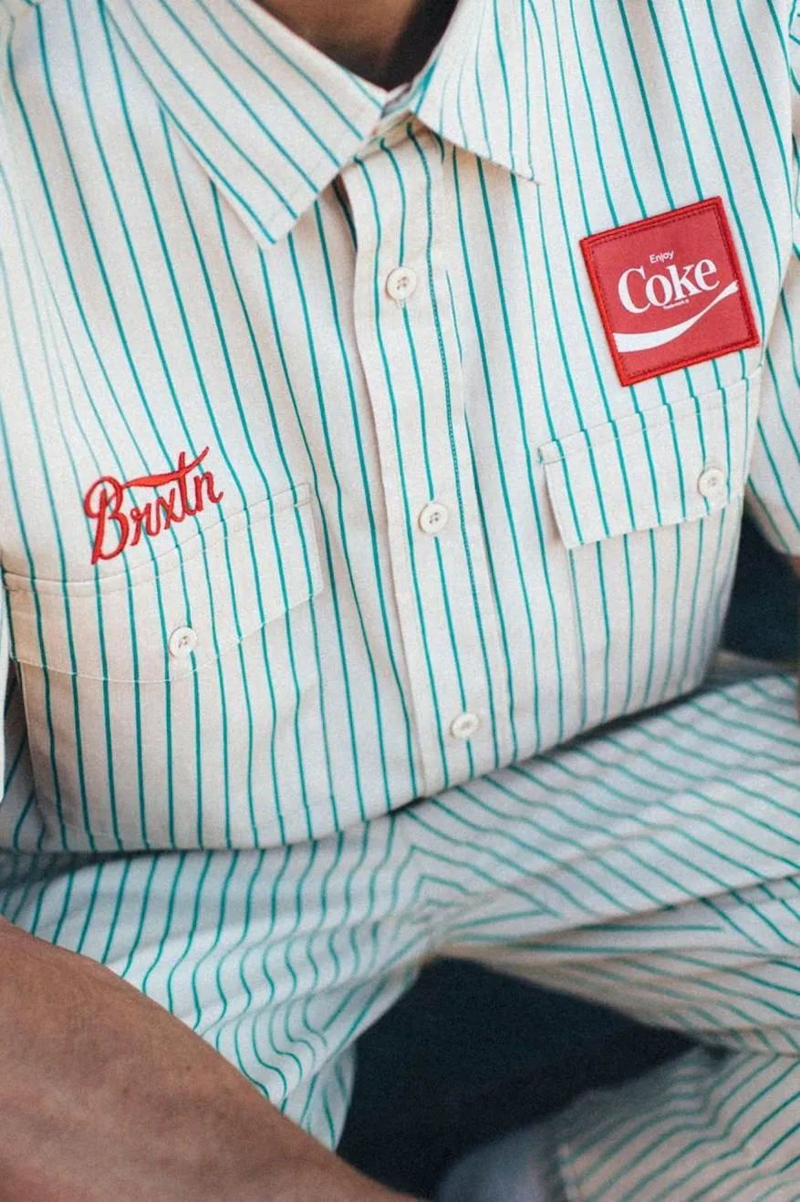 Tan Coca-Cola Delivery Olson S/S Woven