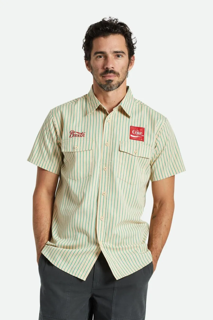 Tan Coca-Cola Delivery Olson S/S Woven