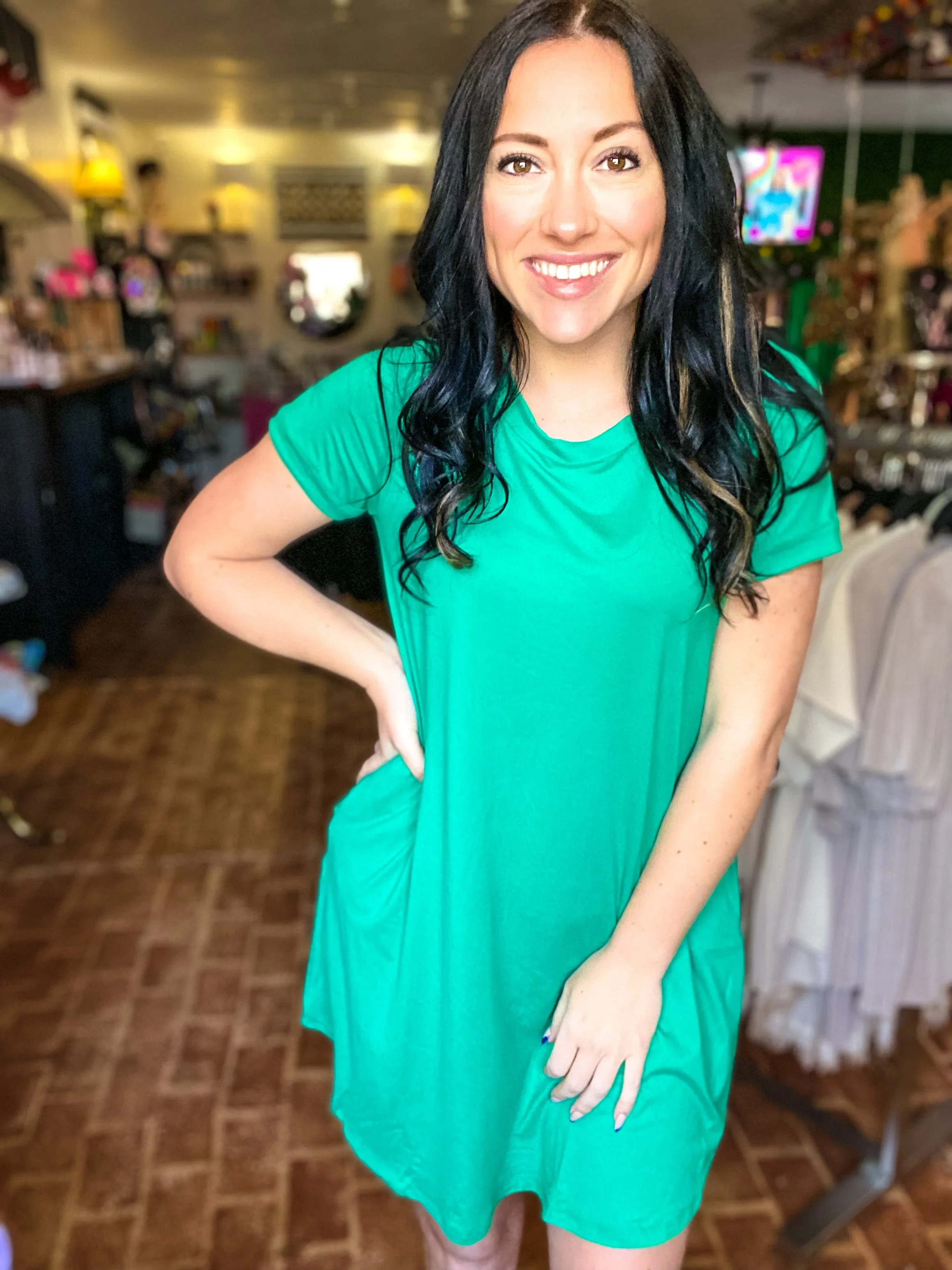 Emerald Tee Dress