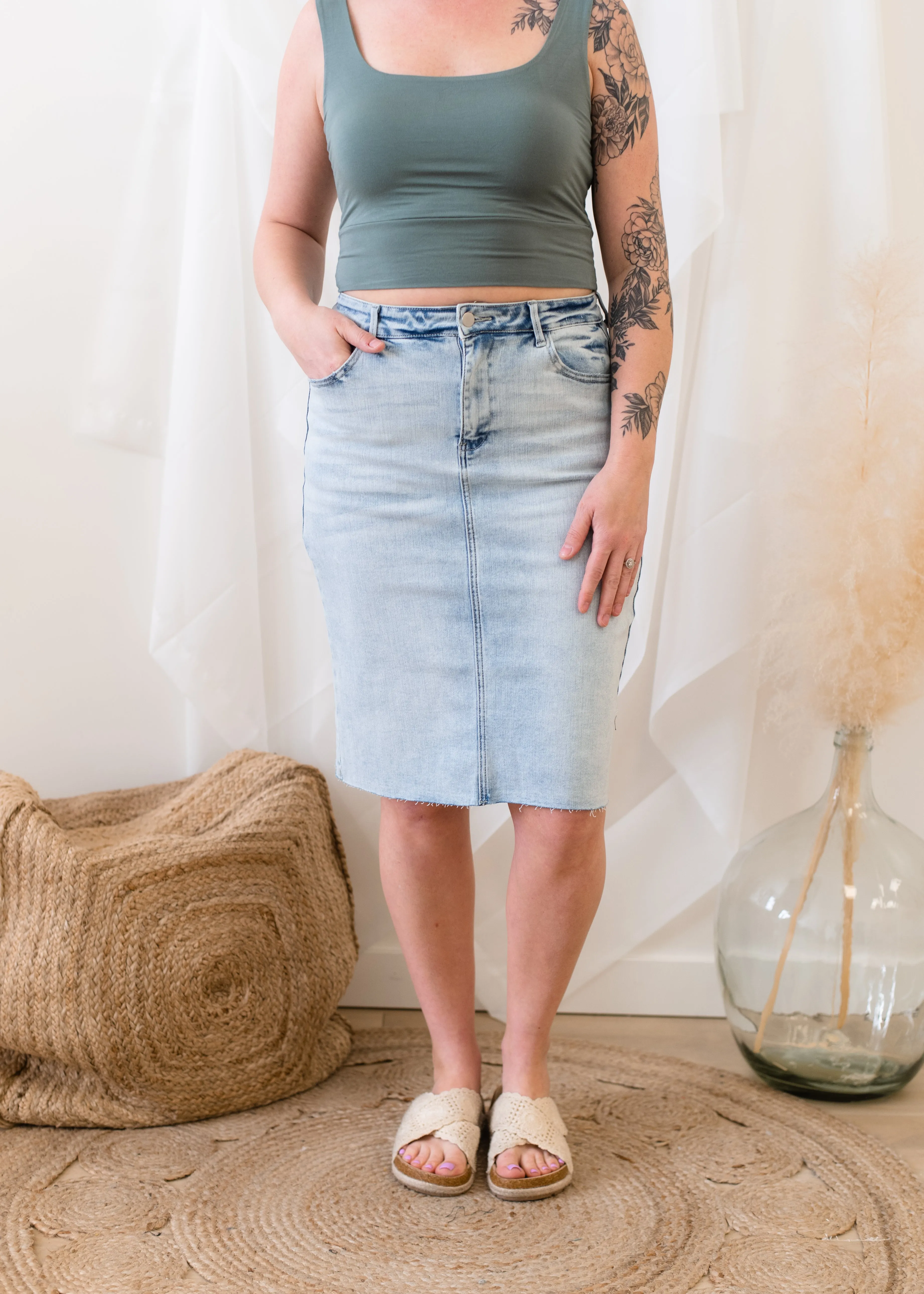 Devon Denim Skirt