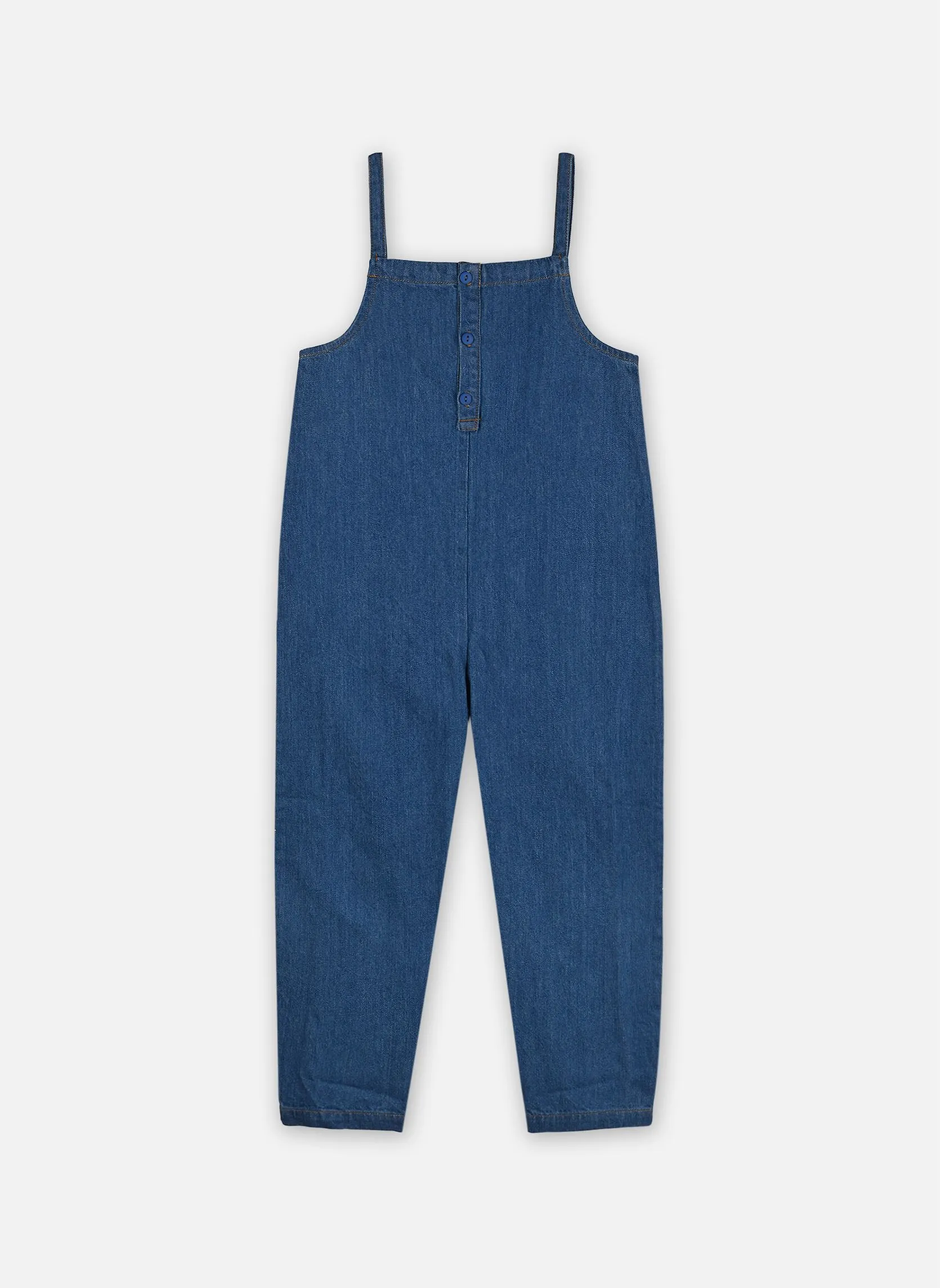 TinycottonsSolid Azzurro Denim Dungaree