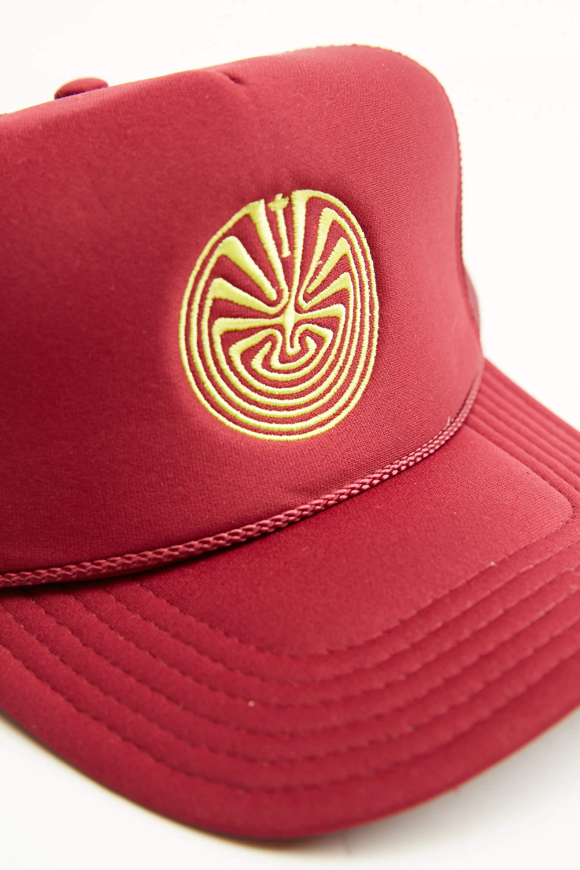 Maroon Totem Maze Trucker Hats by Totem Brand Co.