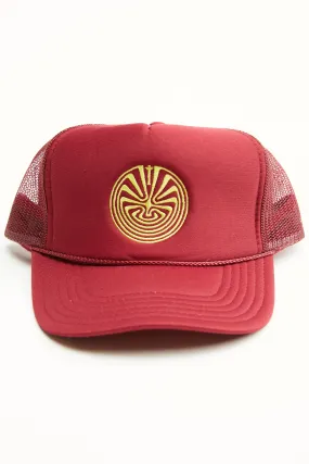 Maroon Totem Maze Trucker Hats by Totem Brand Co.